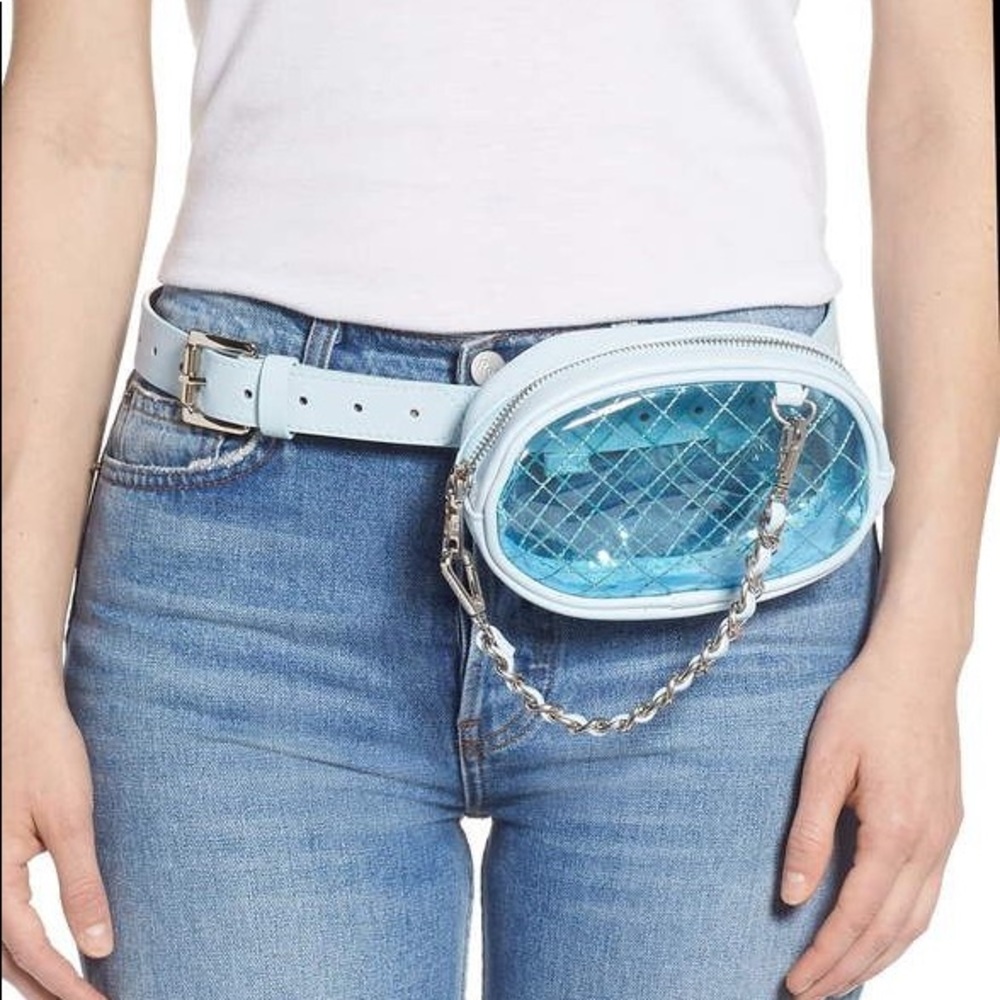 SOLD— Steve Madden quilted belted bag